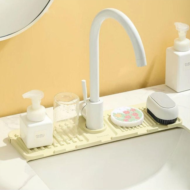 Silicone Faucet Mat Sink Splash Guard / Drainage Pad