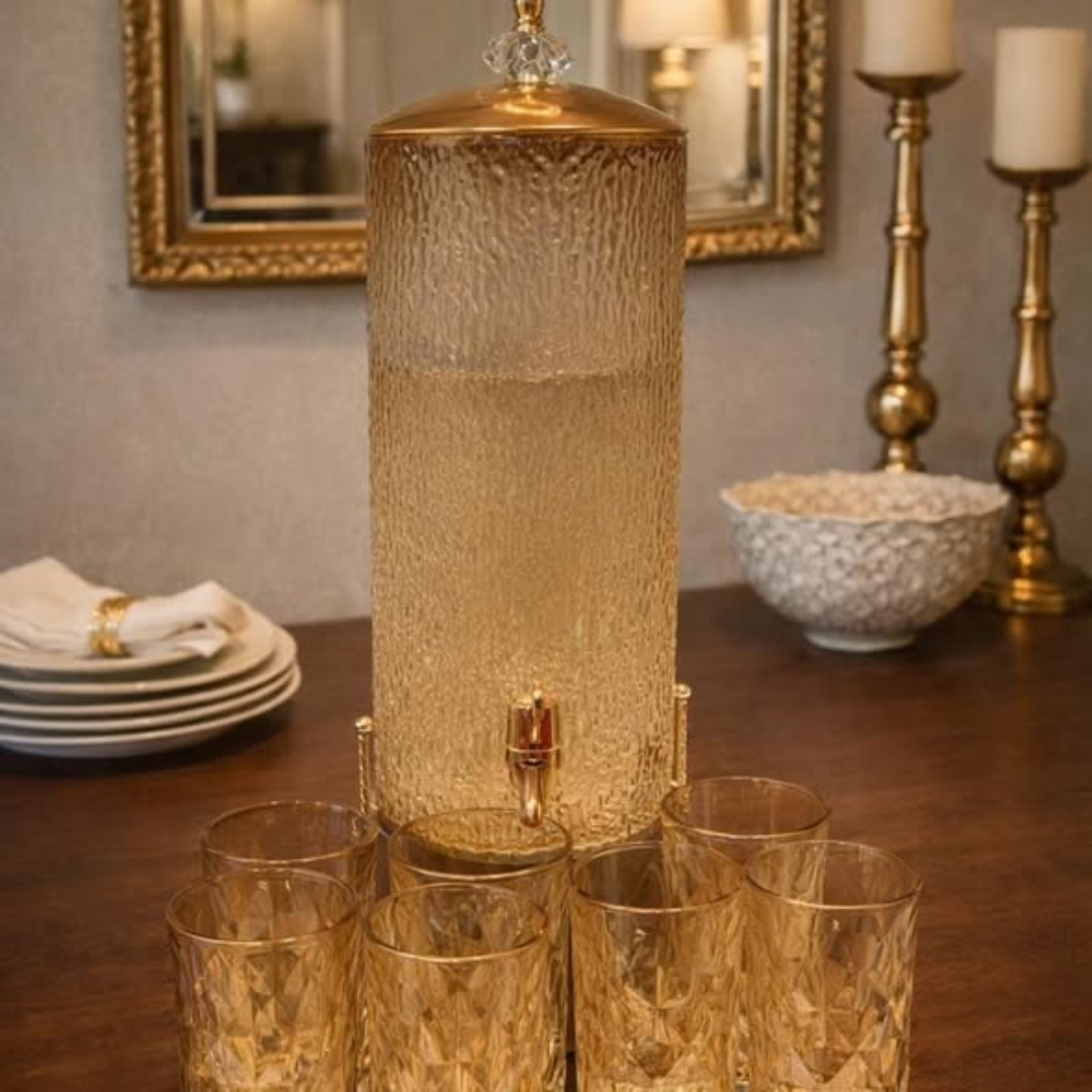 Glass Juice Dispenser