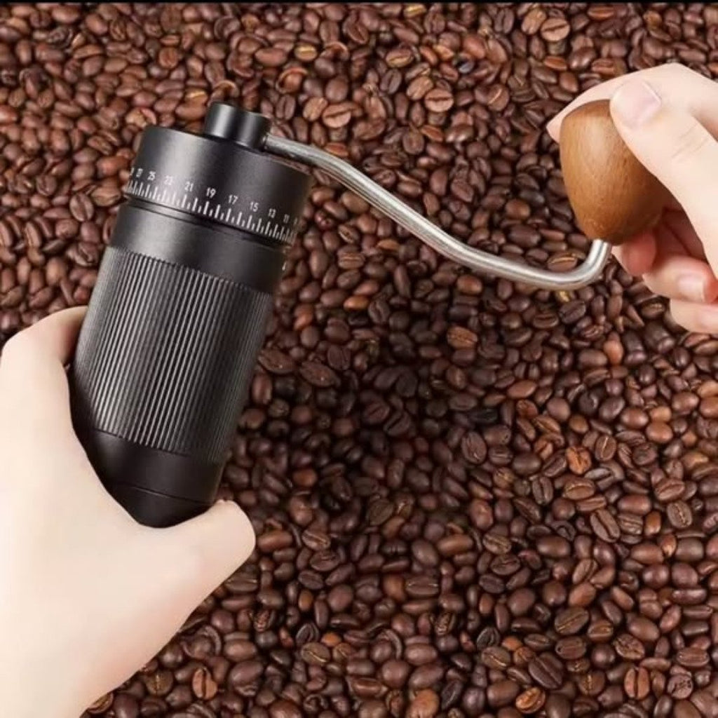 Handheld Coffee Grinder with Stainless Steel Burr