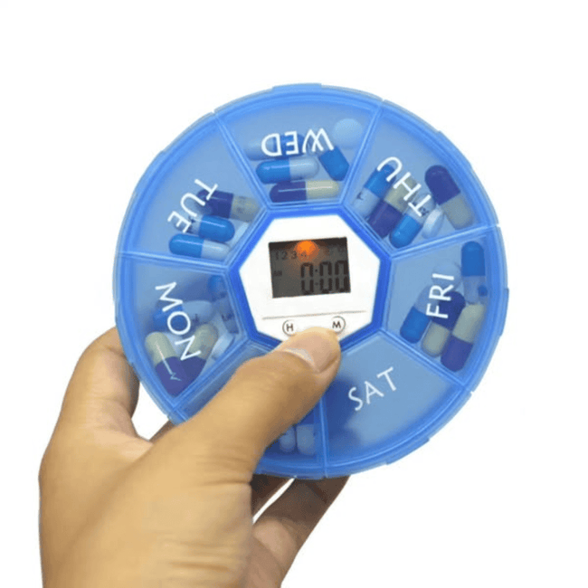 Storage Case / Pill Dispenser with Alarm Clock