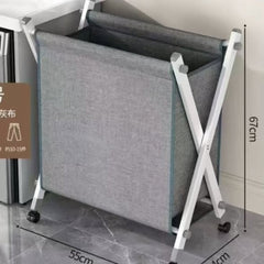 Laundry Basket with Stand and Wheels