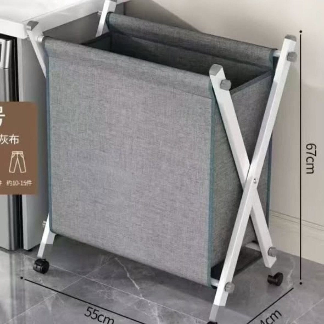 Laundry Basket with Stand and Wheels