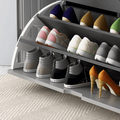 Bucket Flip Shoe Cabinet with Seat Changing Stool Bench