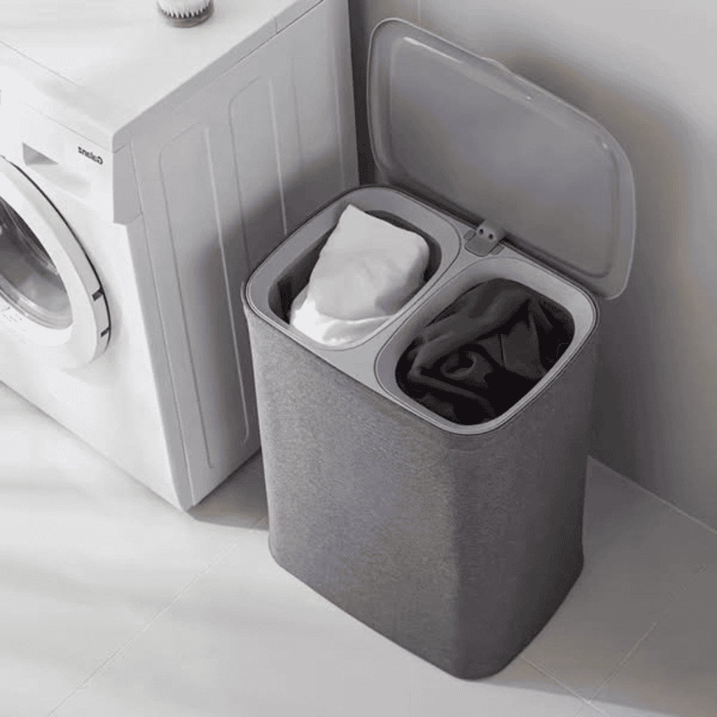 50L Partitioned Laundry Basket