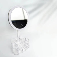 Led Makeup Mirror With Storage Box