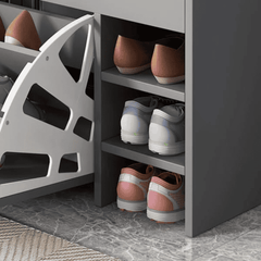 Bucket Flip Shoe Cabinet with Seat Changing Stool Bench