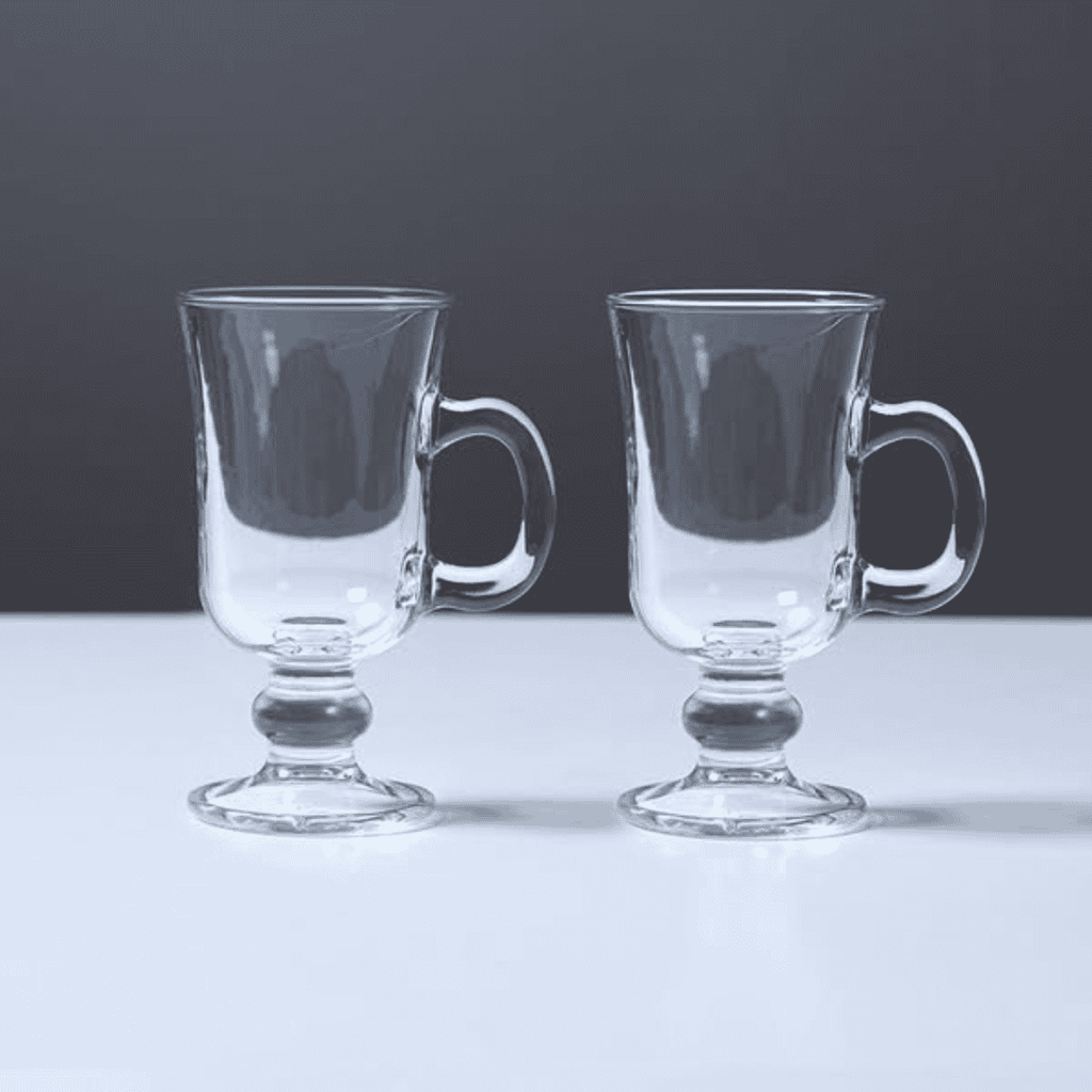 6Pcs Latte/Irish Glass Mug Set