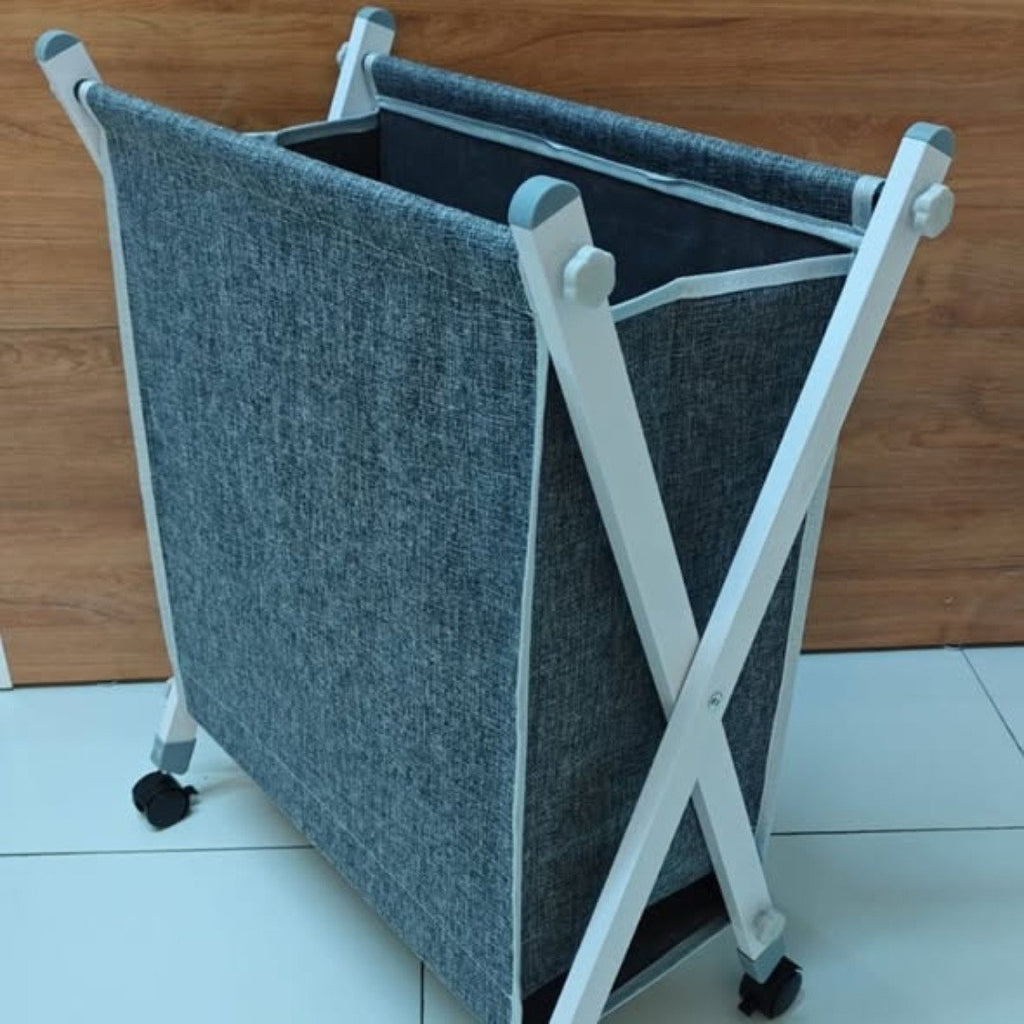 Laundry Basket with Stand and Wheels