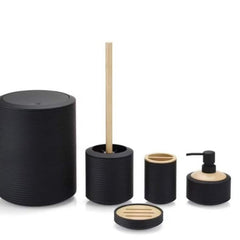 Ruffled 6pcs Bathroom Accessories Set