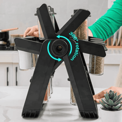 18Pcs Rotating Spice Rack