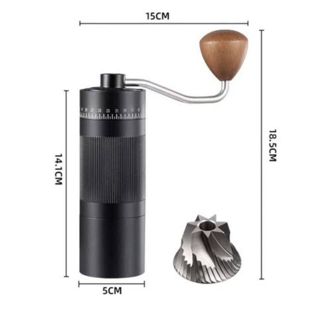 Handheld Coffee Grinder with Stainless Steel Burr