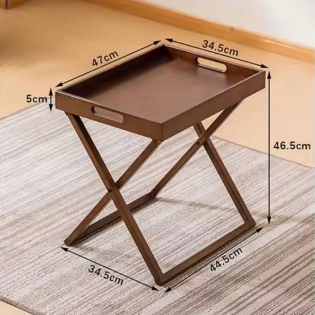 Foldable Wooden Side Table