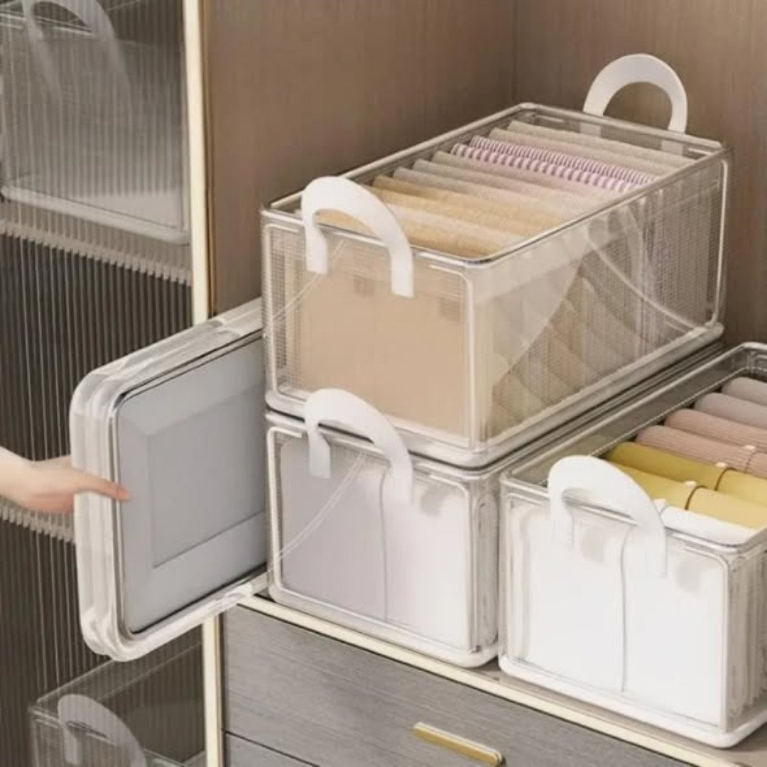 Thick Transparent Fabric Closet Organizer