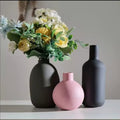 Set of 3 Elegant Muted Color Vases
