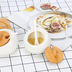 7pc Porcelain Canister Set