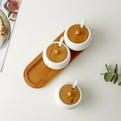 7pc Porcelain Canister Set