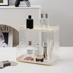 Glacier Pattern Vanity and Storage Rack
