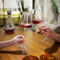 Long stem luxurious wine glasses