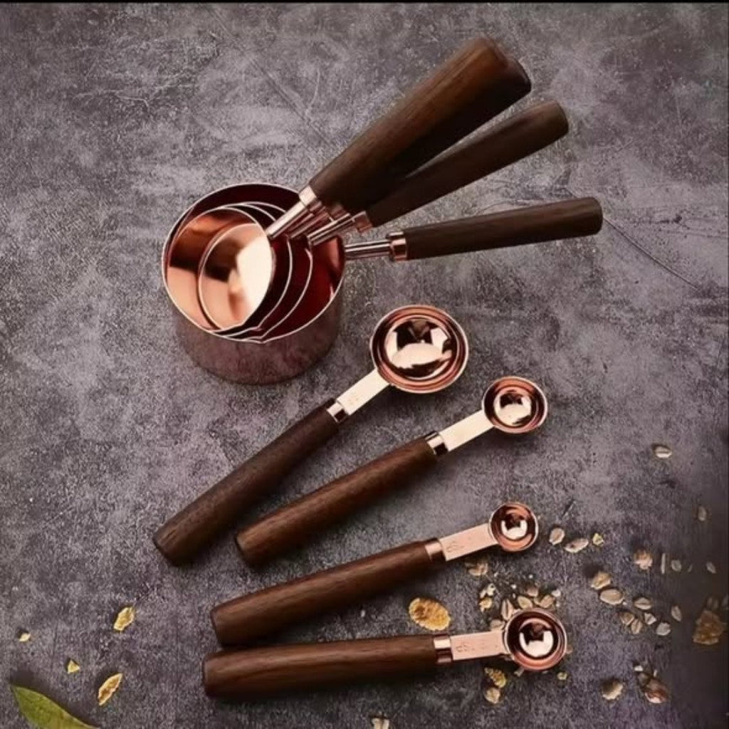 8pcs stainless steel Measuring Scooping spoons