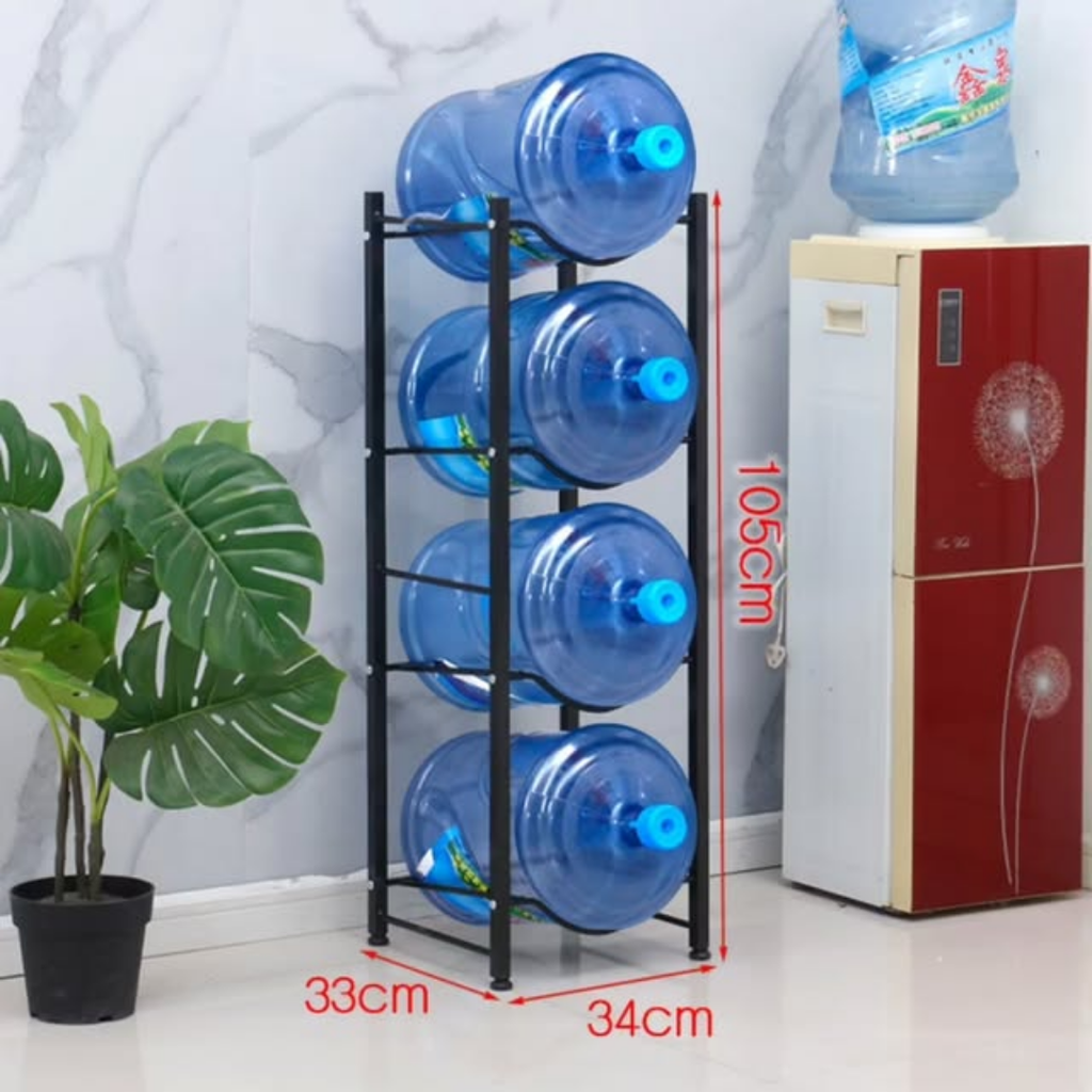 4-Layer Water Bottle Storage Rack
