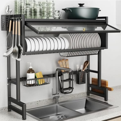 Over the Sink Double Dish Rack