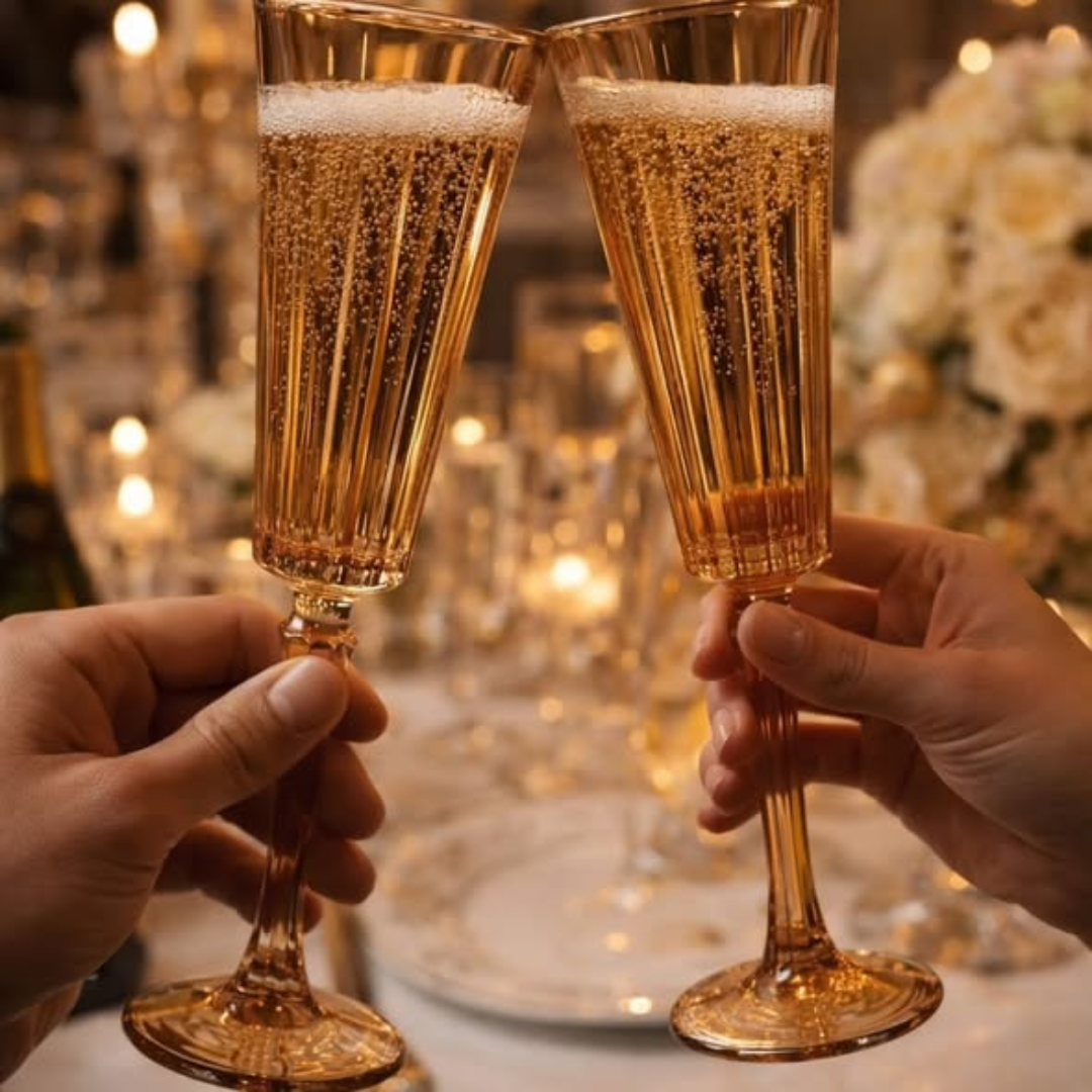 6-piece Luxury Champagne and Sparkling Wine Glass set