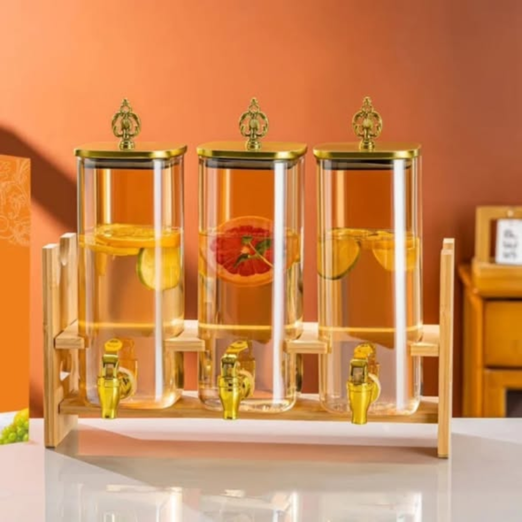 2.2L glacier berry 3pc juice/drink dispenser