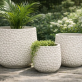 3-Piece Premium Concrete Planter Set