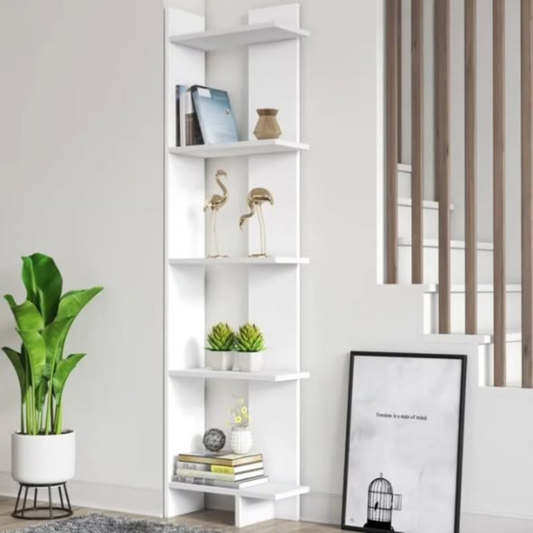 Sly Corner Bookshelf Decor Stand