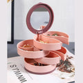 4 layer 360 rotating jewellery storage organizer
