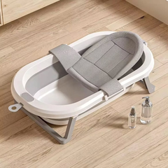 7-in-1 Foldable Baby Bathtub Set with Inbuilt Thermometer