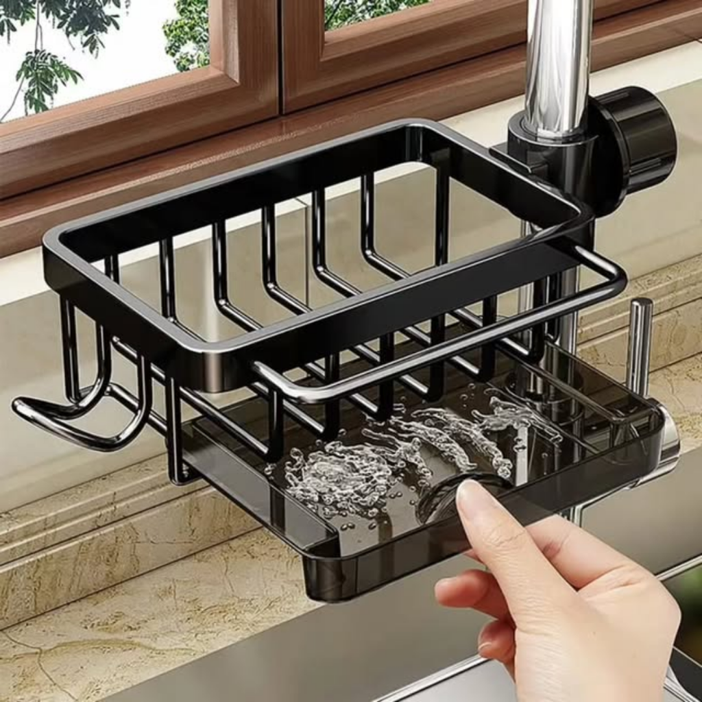 Faucet Drain Rack Kitchen Sink Organizer