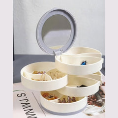 4 layer 360 rotating jewellery storage organizer