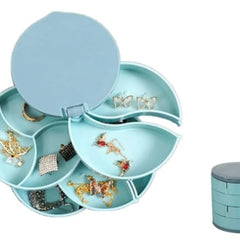 4 layer 360 rotating jewellery storage organizer