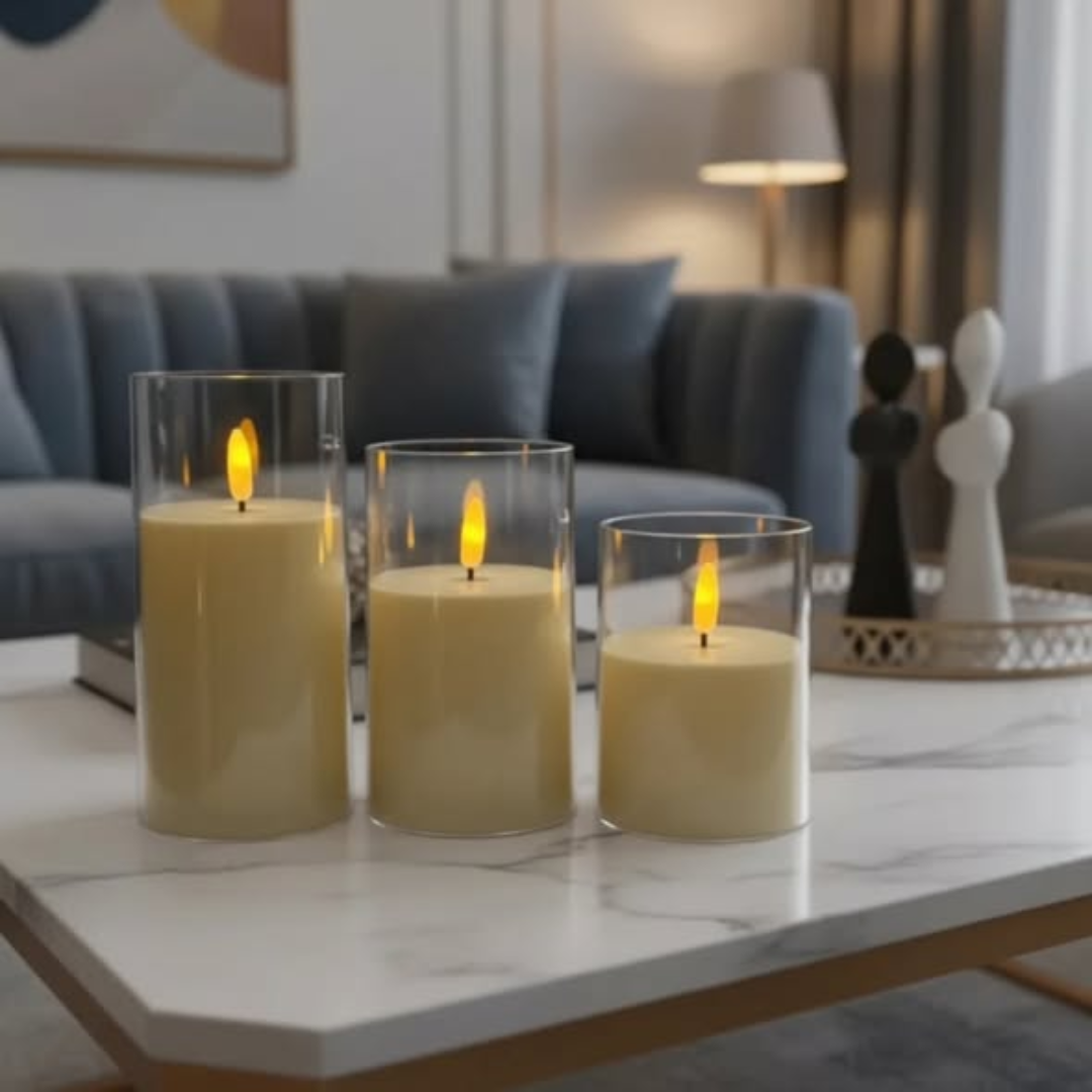 3pcs Set LED Candles
