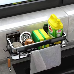 Faucet Drain Rack Kitchen Sink Organizer