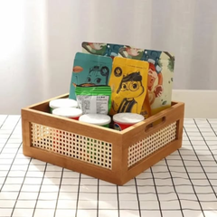 Bamboo crate storage