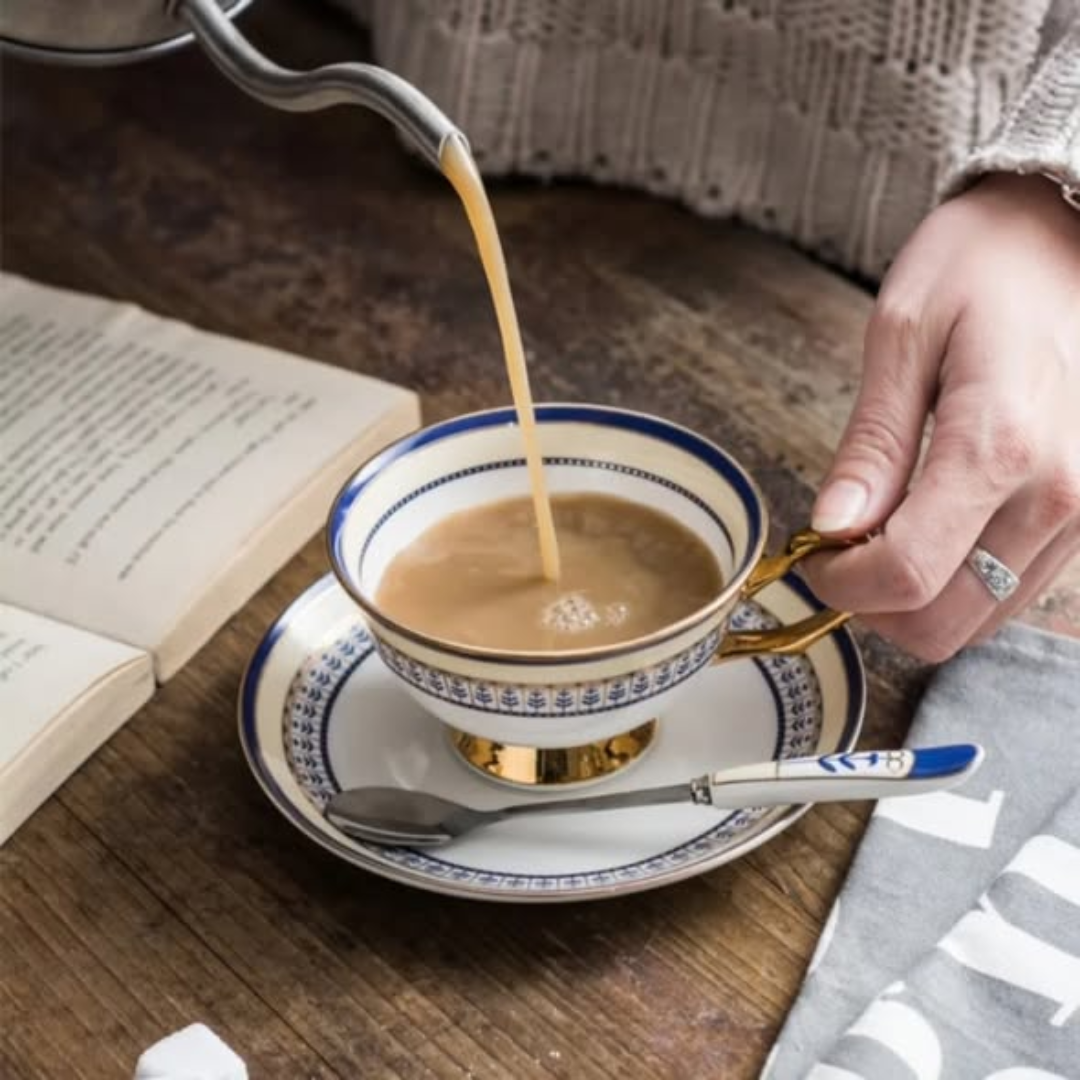 British-Style Bone China Tea-Cup Set