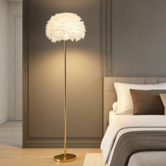 Ostrich Floor Feather Lamp