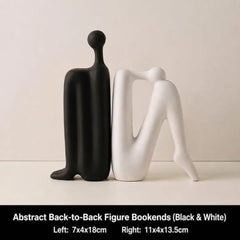Abstract Figure Ceramic Bookends