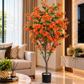 Artificial Orange Flower Tree