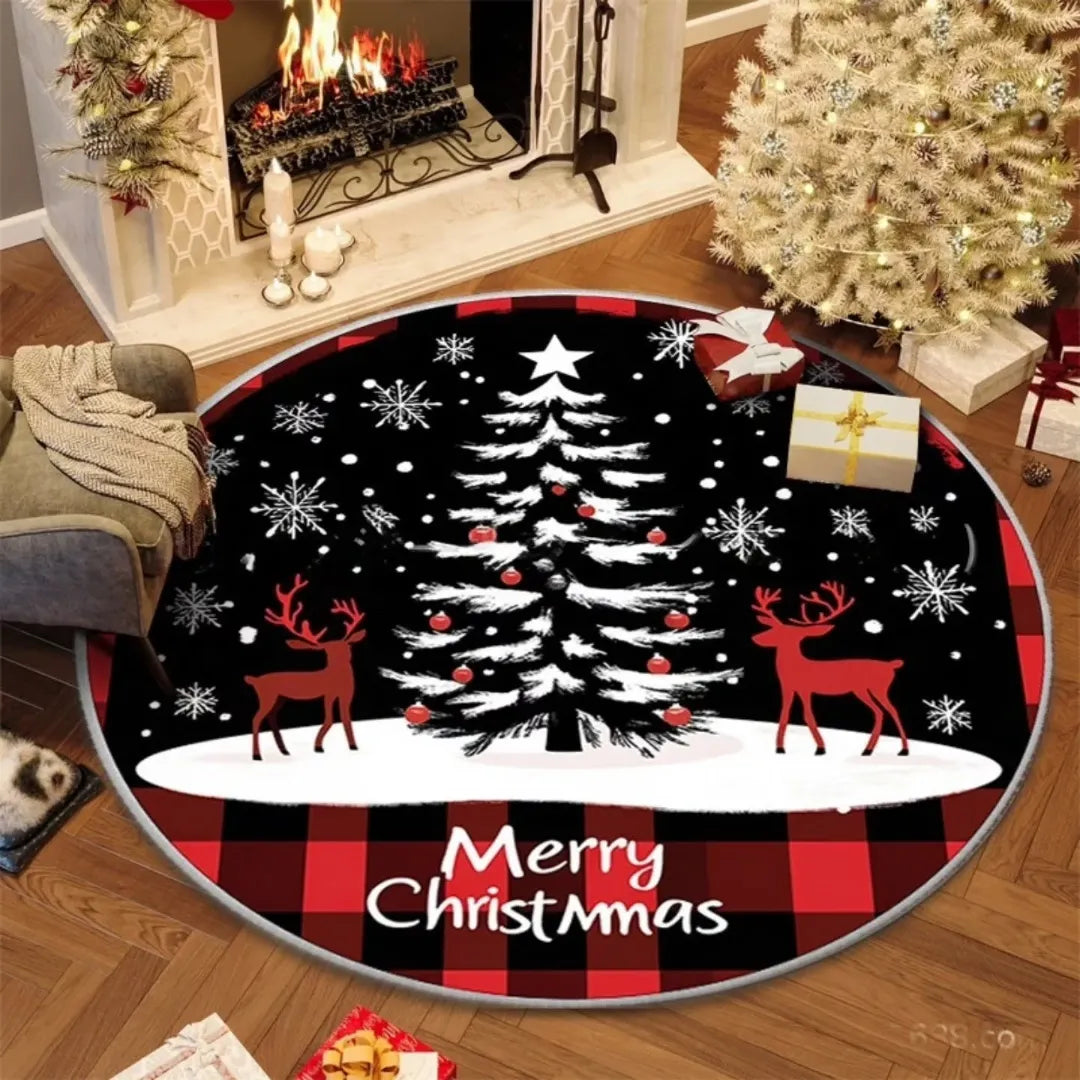 Christmas Circular Carpet
