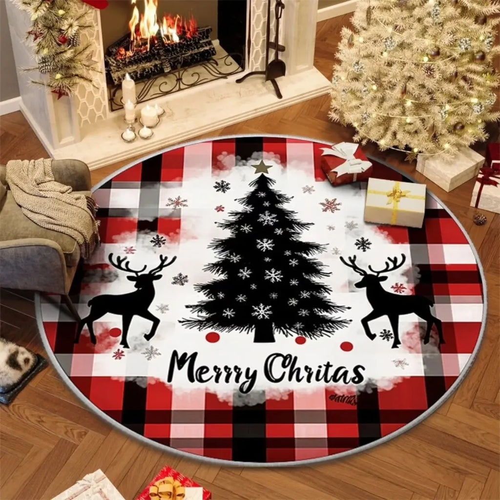 Christmas Circular Carpet