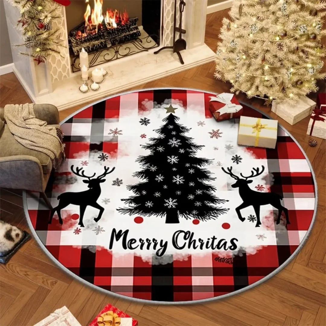 Christmas Circular Carpet