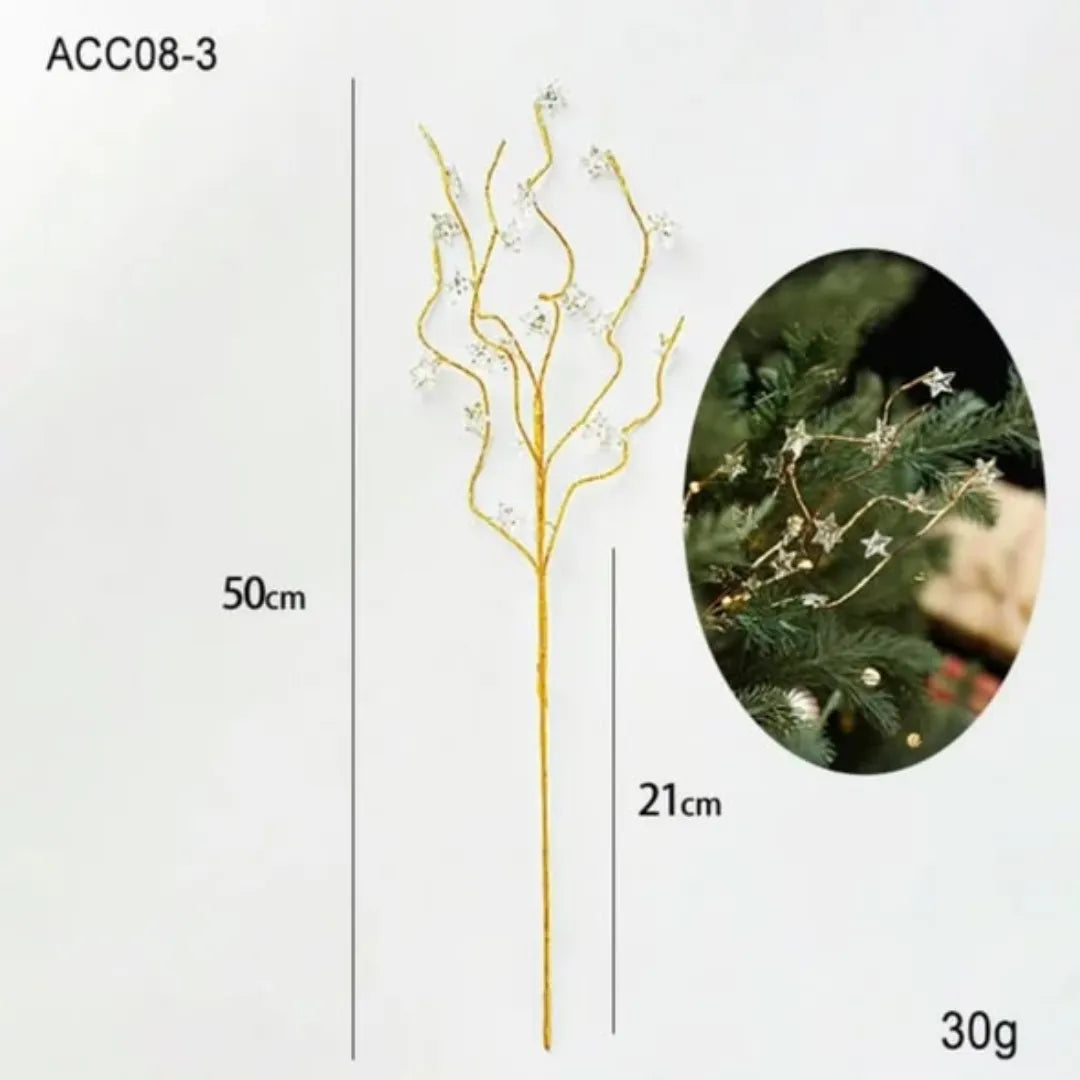 Christmas Decorations Crystal Bud measurement