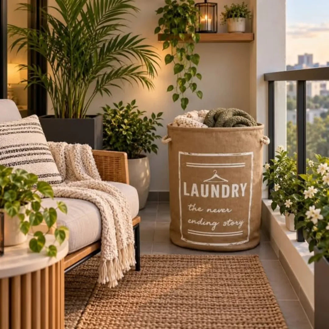 Foldable Laundry Basket With Lid and Handles