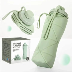 Green Silicon Folding Bottle