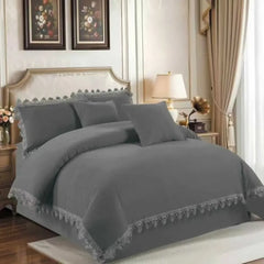 Grey 6*7 Fancy Duvet Set