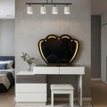Led Dressing Table with Heart-Shaped Mirror