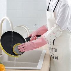 Long Silicone Waterproof Kitchen Gloves